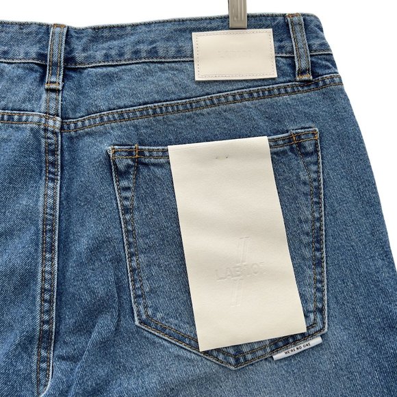 New - Lab 101 - John Crop Ozone Stone Slim Straight Denim Jean - Size 34 (36x29) - Picture 6 of 11